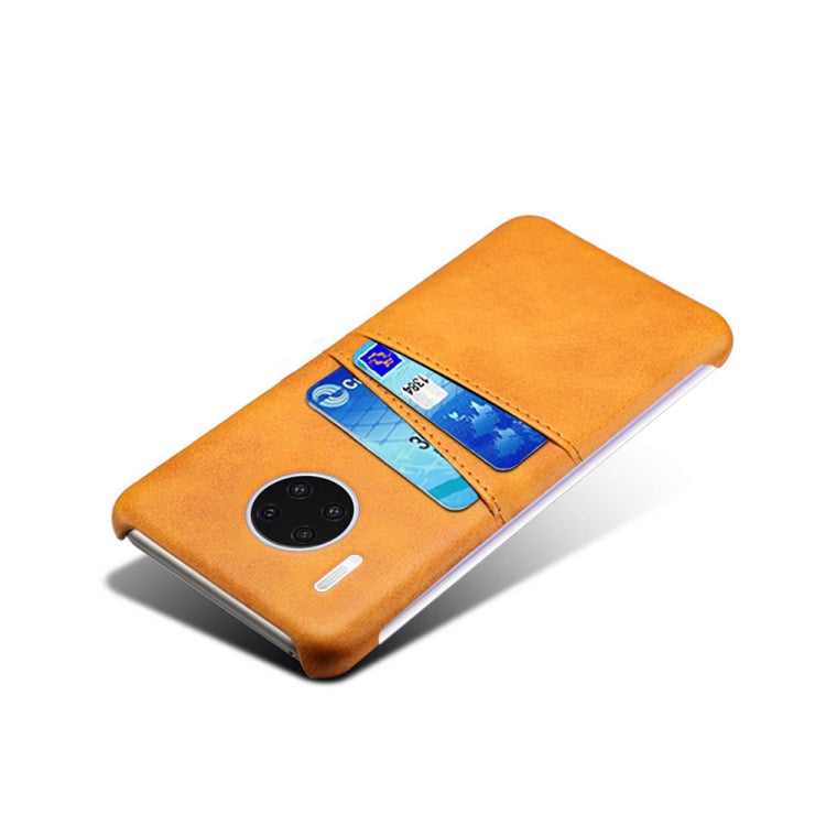For Huawei Mate 30 Pro Calf Texture PC + PU Leather Back Cover Shockproof Case with Dual Card Slots