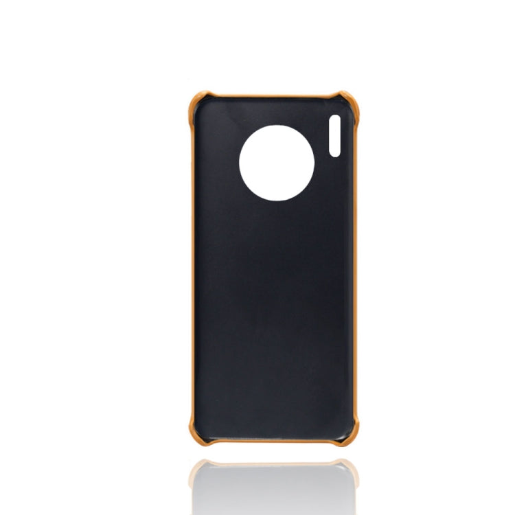 For Huawei Mate 30 Pro Calf Texture PC + PU Leather Back Cover Shockproof Case with Dual Card Slots