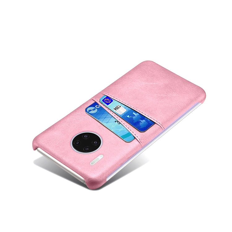 For Huawei Mate 30 Pro Calf Texture PC + PU Leather Back Cover Shockproof Case with Dual Card Slots