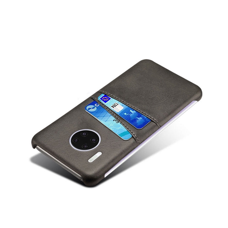 For Huawei Mate 30 Pro Calf Texture PC + PU Leather Back Cover Shockproof Case with Dual Card Slots