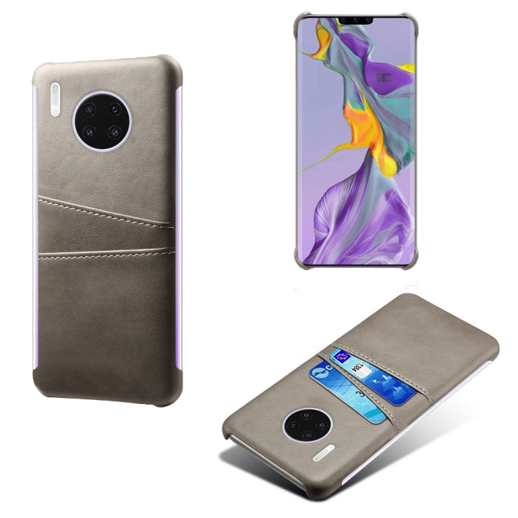 For Huawei Mate 30 Pro Calf Texture PC + PU Leather Back Cover Shockproof Case with Dual Card Slots