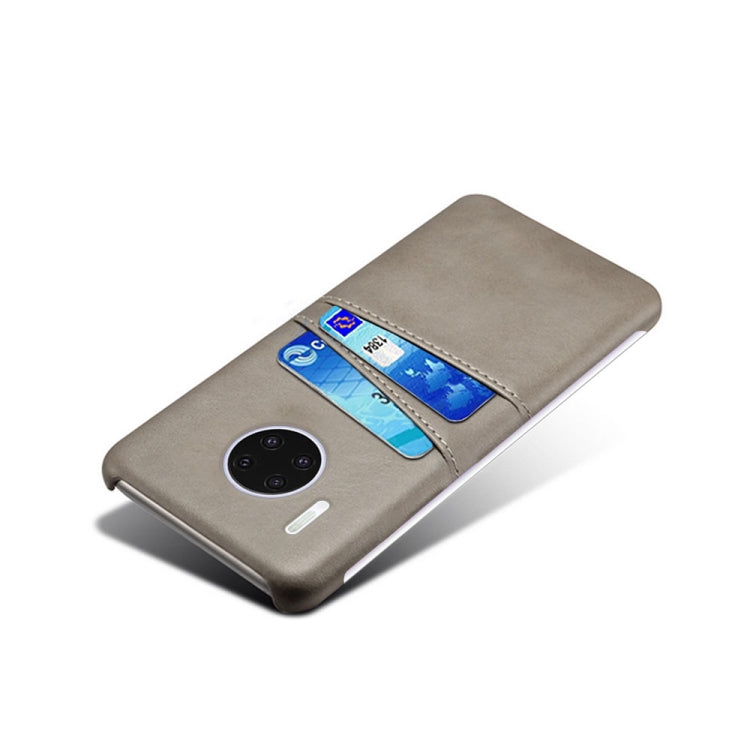 For Huawei Mate 30 Pro Calf Texture PC + PU Leather Back Cover Shockproof Case with Dual Card Slots
