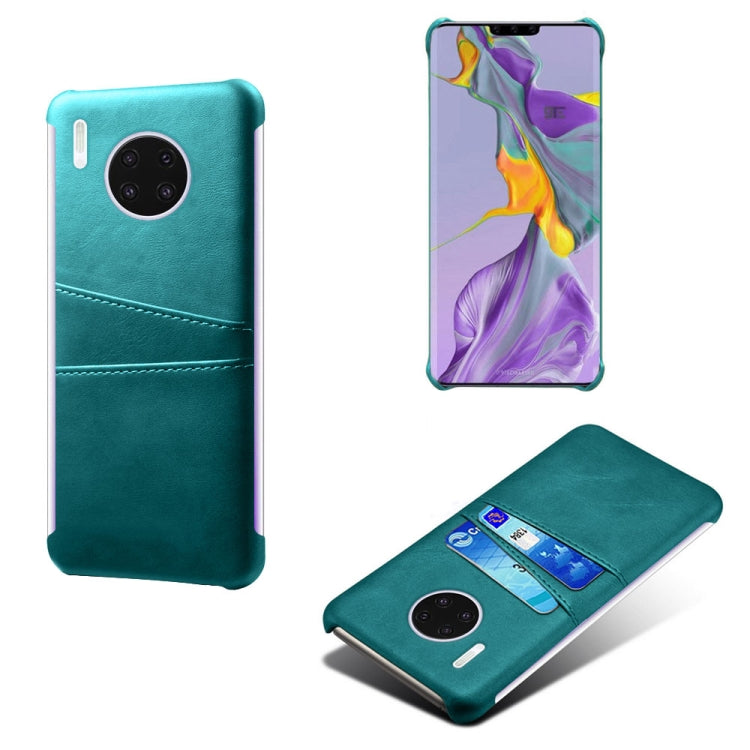 For Huawei Mate 30 Pro Calf Texture PC + PU Leather Back Cover Shockproof Case with Dual Card Slots