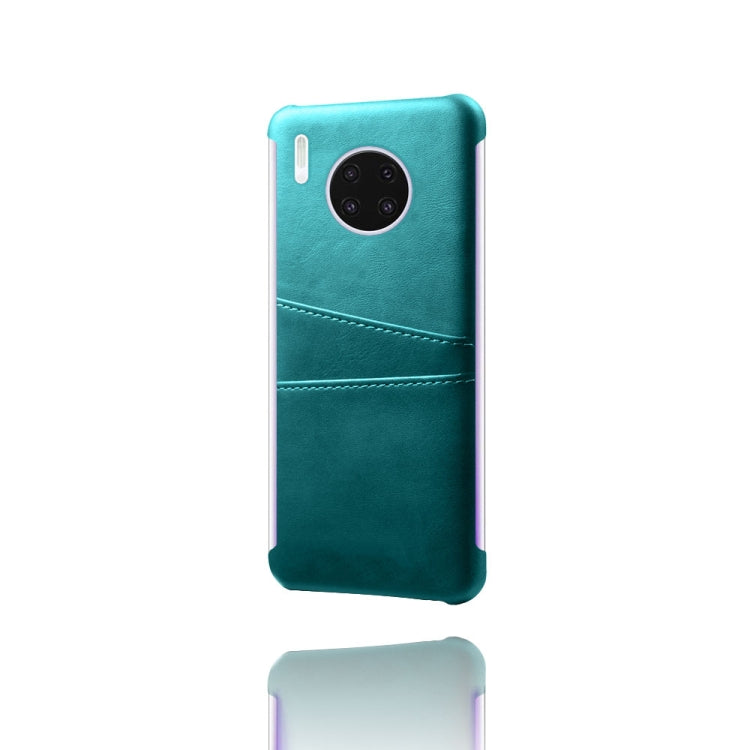 For Huawei Mate 30 Pro Calf Texture PC + PU Leather Back Cover Shockproof Case with Dual Card Slots