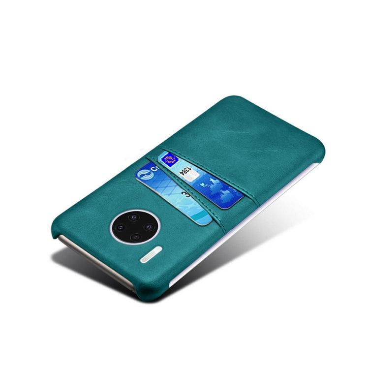 For Huawei Mate 30 Pro Calf Texture PC + PU Leather Back Cover Shockproof Case with Dual Card Slots