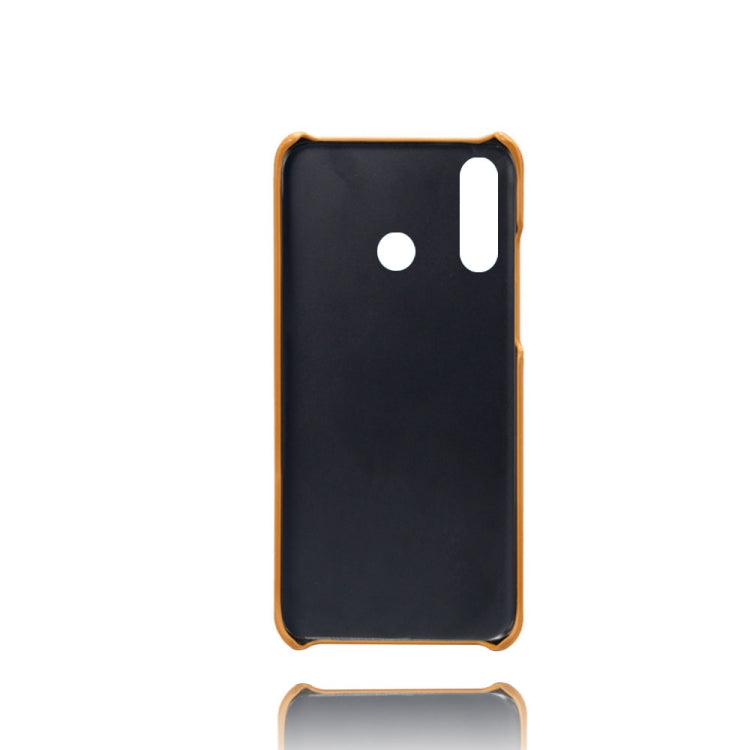 For Huawei P30 Lite Calf Texture PC + PU Leather Back Cover Shockproof Case with Dual Card Slots