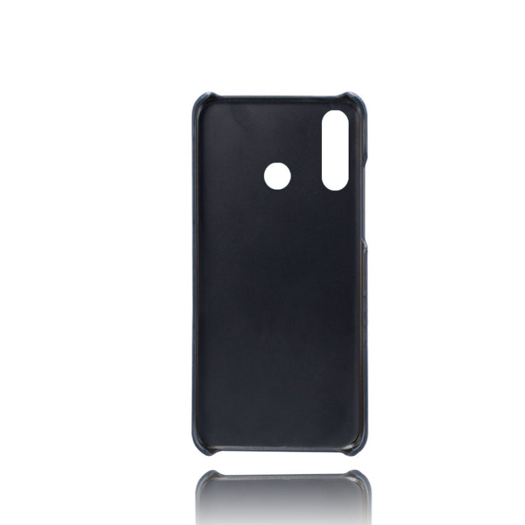 For Huawei P30 Lite Calf Texture PC + PU Leather Back Cover Shockproof Case with Dual Card Slots