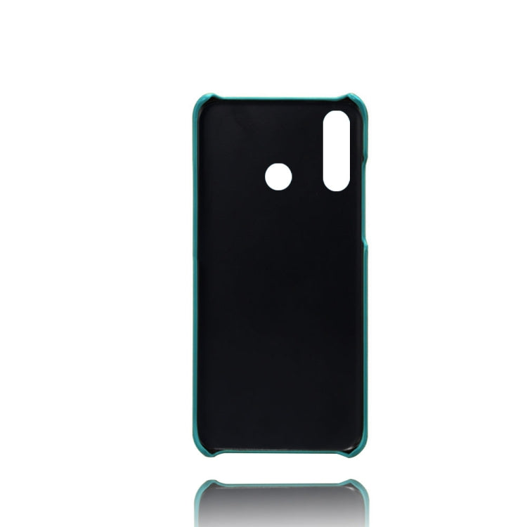 For Huawei P30 Lite Calf Texture PC + PU Leather Back Cover Shockproof Case with Dual Card Slots