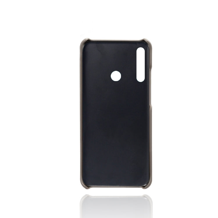 For Huawei P40 lite E Calf Texture PC + PU Leather Back Cover Shockproof Case with Dual Card Slots