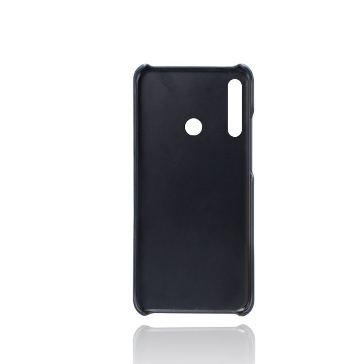 For Huawei P40 lite E Calf Texture PC + PU Leather Back Cover Shockproof Case with Dual Card Slots