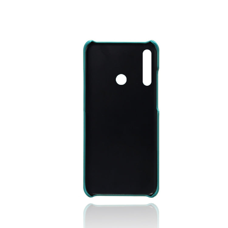 For Huawei P40 lite E Calf Texture PC + PU Leather Back Cover Shockproof Case with Dual Card Slots