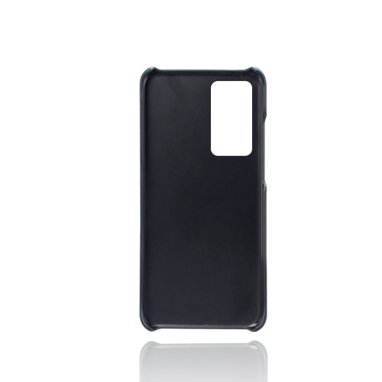 For Huawei P40 Pro Calf Texture PC + PU Leather Back Cover Shockproof Case with Dual Card Slots