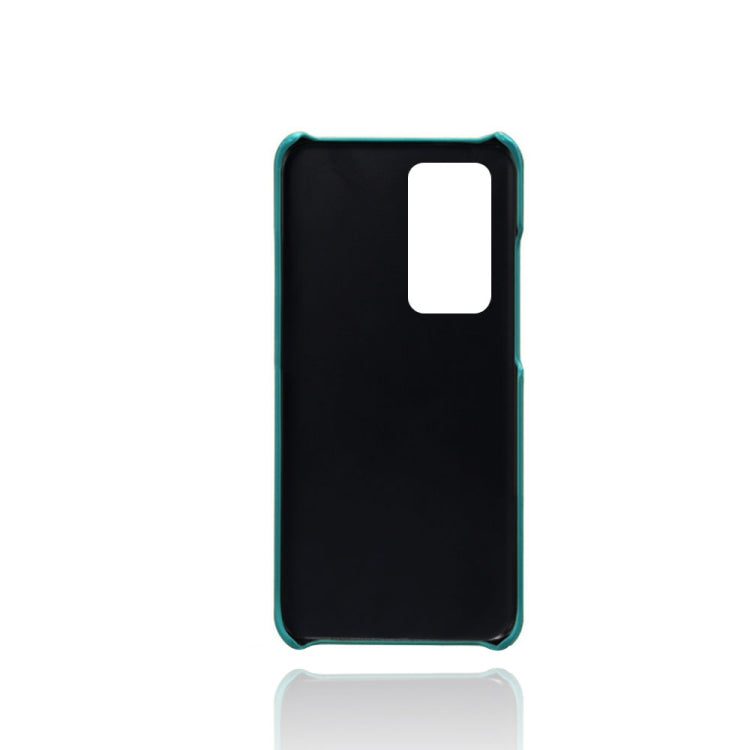 For Huawei P40 Pro+ Calf Texture PC + PU Leather Back Cover Shockproof Case with Dual Card Slots