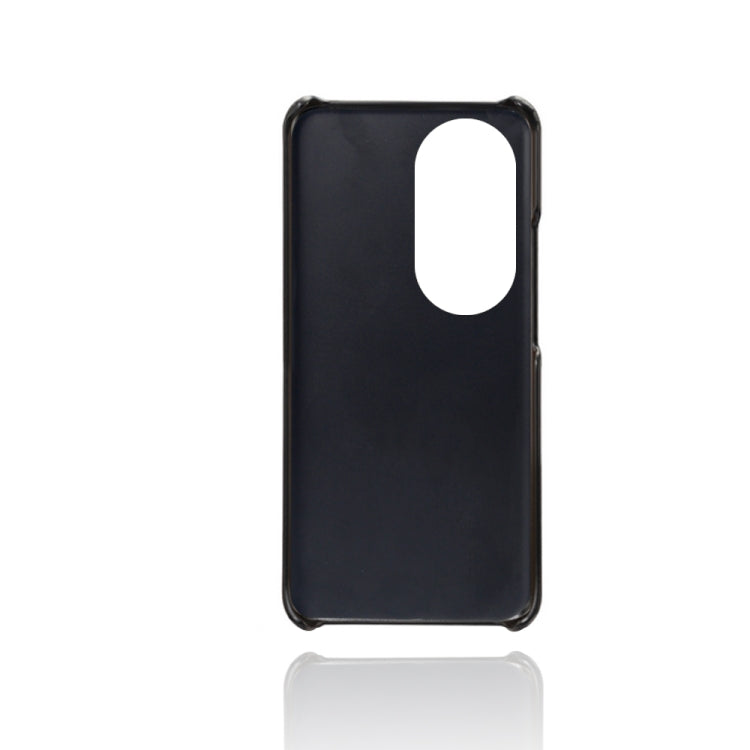 For Huawei P50 Calf Texture PC + PU Leather Back Cover Shockproof Case with Dual Card Slots