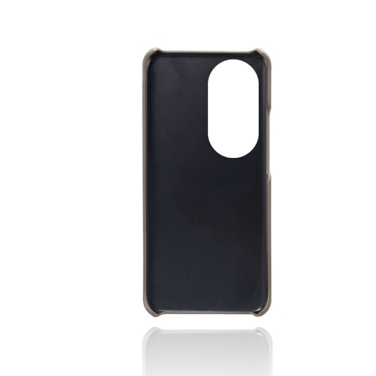 For Huawei P50 Calf Texture PC + PU Leather Back Cover Shockproof Case with Dual Card Slots