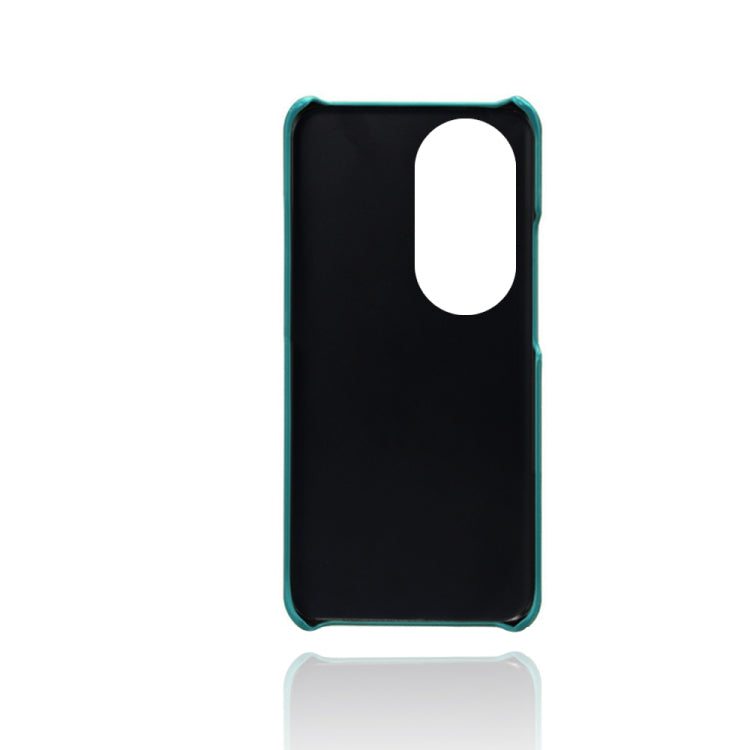 For Huawei P50 Calf Texture PC + PU Leather Back Cover Shockproof Case with Dual Card Slots