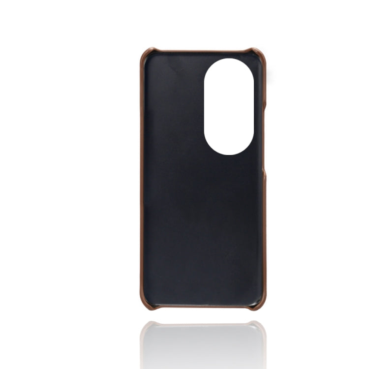 For Huawei P50 Calf Texture PC + PU Leather Back Cover Shockproof Case with Dual Card Slots