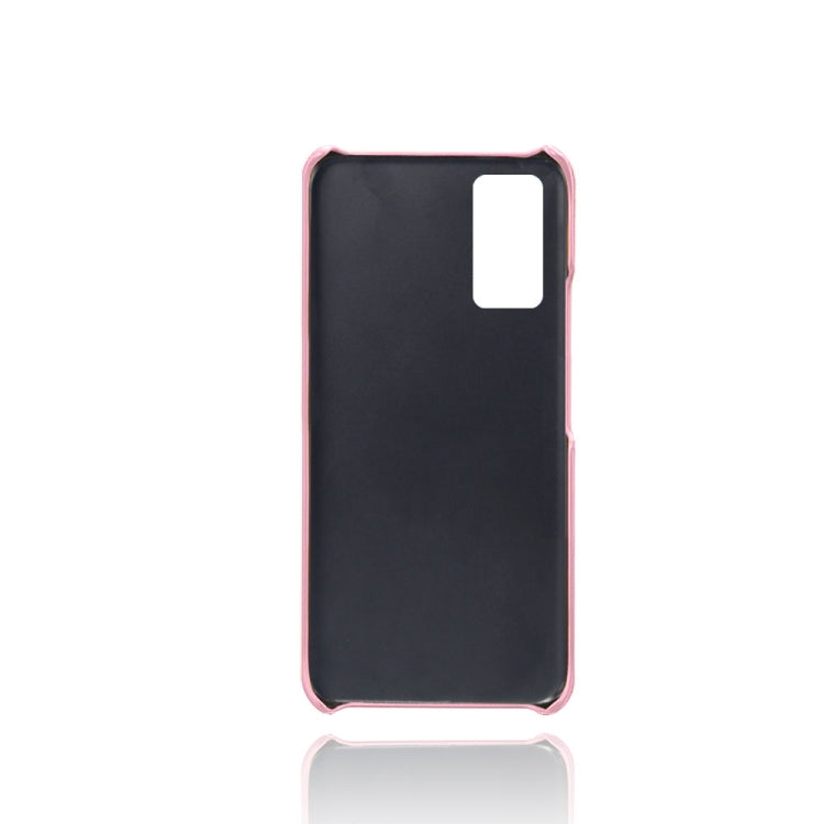 For Honor V30 Calf Texture PC + PU Leather Back Cover Shockproof Case with Dual Card Slots