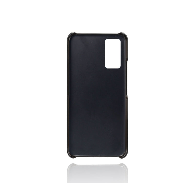 For Honor V30 Calf Texture PC + PU Leather Back Cover Shockproof Case with Dual Card Slots