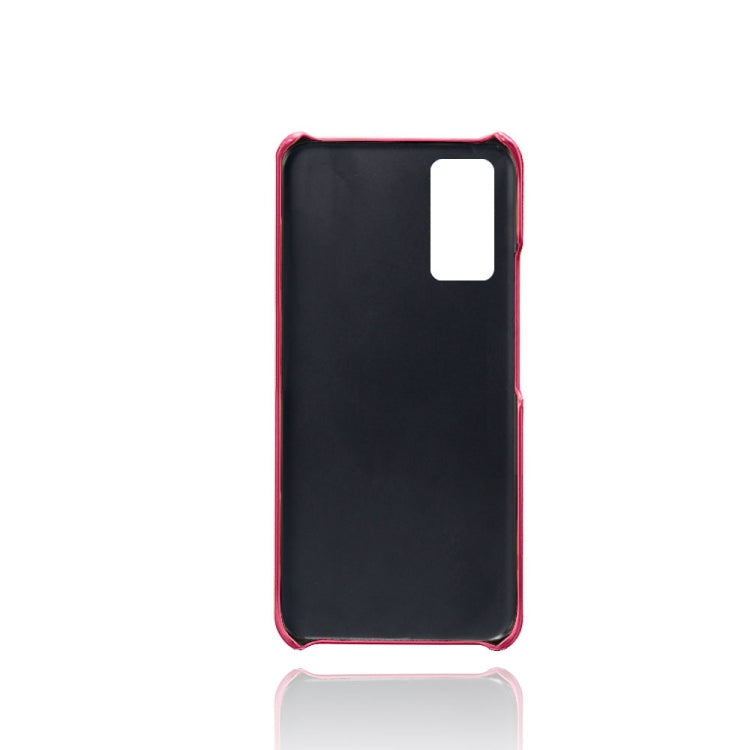 For Honor V30 Calf Texture PC + PU Leather Back Cover Shockproof Case with Dual Card Slots