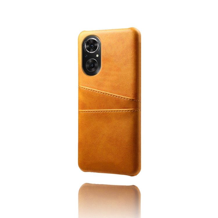 For Honor 50 SE Calf Texture PC + PU Leather Back Cover Shockproof Case with Dual Card Slots