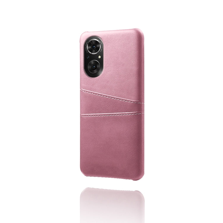 For Honor 50 SE Calf Texture PC + PU Leather Back Cover Shockproof Case with Dual Card Slots