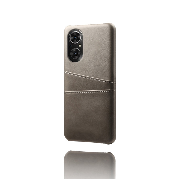 For Honor 50 SE Calf Texture PC + PU Leather Back Cover Shockproof Case with Dual Card Slots