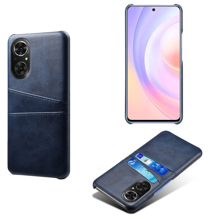 For Honor 50 SE Calf Texture PC + PU Leather Back Cover Shockproof Case with Dual Card Slots