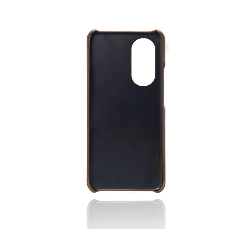 For Honor 50 Pro Calf Texture PC + PU Leather Back Cover Shockproof Case with Dual Card Slots