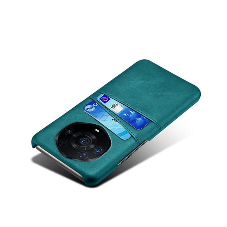 For Honor Magic3 Pro+ Calf Texture PC + PU Leather Back Cover Shockproof Case with Dual Card Slots