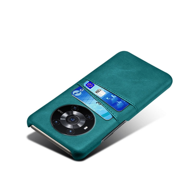 For Honor Magic3 Calf Texture PC + PU Leather Back Cover Shockproof Case with Dual Card Slots