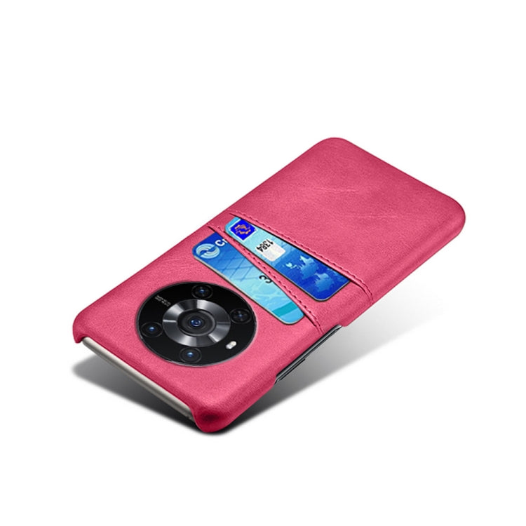 For Honor Magic3 Calf Texture PC + PU Leather Back Cover Shockproof Case with Dual Card Slots