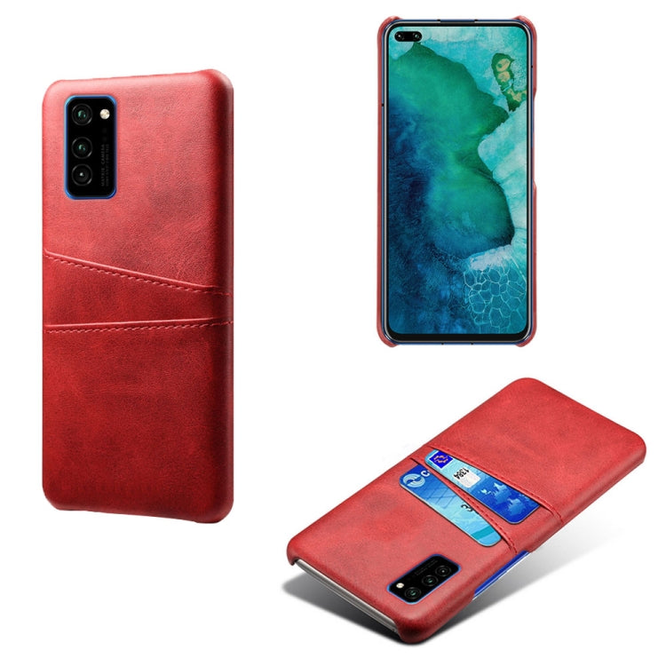For Honor Play4 Pro Calf Texture PC + PU Leather Back Cover Shockproof Case with Dual Card Slots