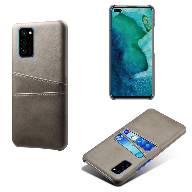 For Honor Play4 Pro Calf Texture PC + PU Leather Back Cover Shockproof Case with Dual Card Slots