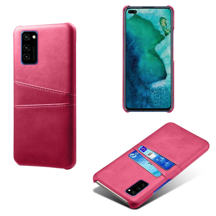 For Honor Play4 Pro Calf Texture PC + PU Leather Back Cover Shockproof Case with Dual Card Slots