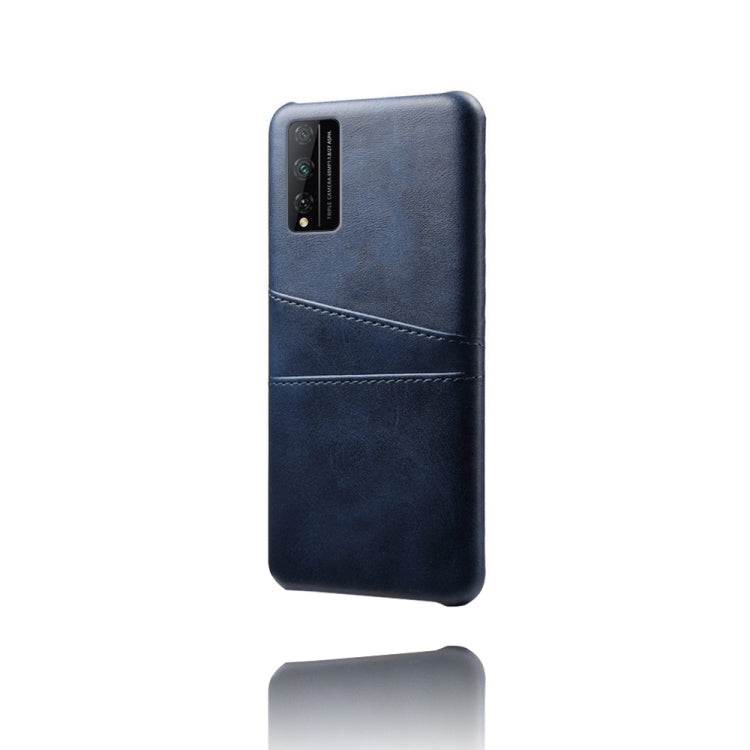 For Honor Play 4T Pro Calf Texture PC + PU Leather Back Cover Shockproof Case with Dual Card Slots