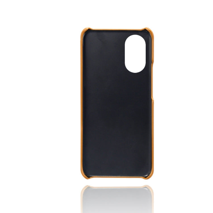 For Honor V40 Lite Calf Texture PC + PU Leather Back Cover Shockproof Case with Dual Card Slots