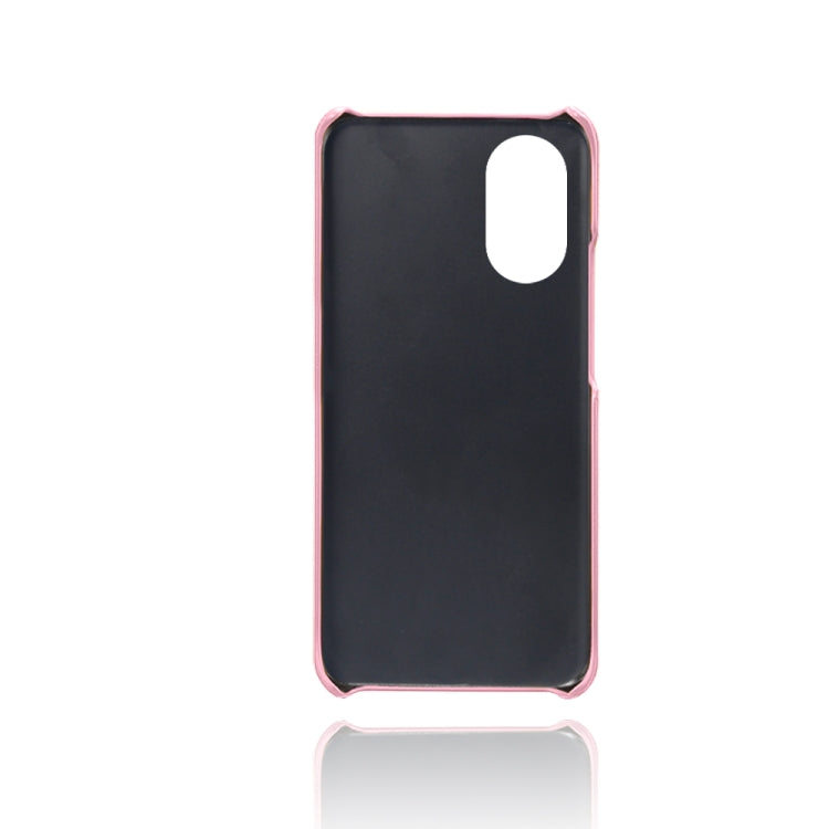 For Honor V40 Lite Calf Texture PC + PU Leather Back Cover Shockproof Case with Dual Card Slots