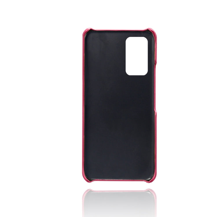 For Honor X10 5G Calf Texture PC + PU Leather Back Cover Shockproof Case with Dual Card Slots