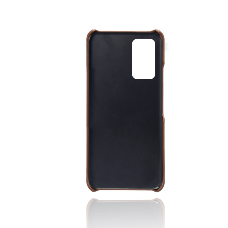 For Honor X10 5G Calf Texture PC + PU Leather Back Cover Shockproof Case with Dual Card Slots