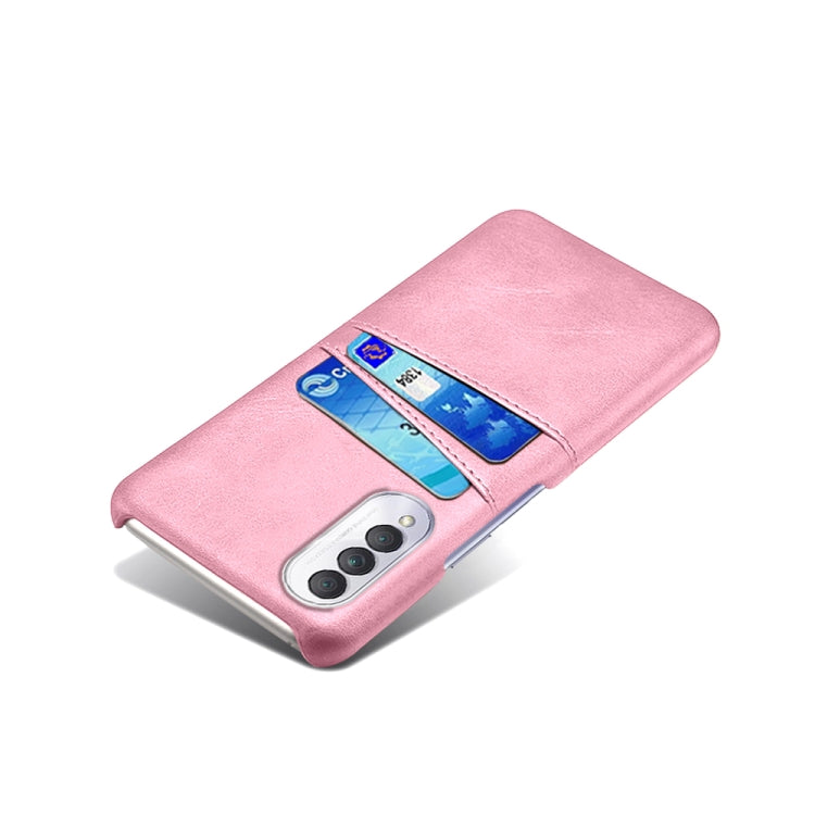 For Honor X20 SE Calf Texture PC + PU Leather Back Cover Shockproof Case with Dual Card Slots