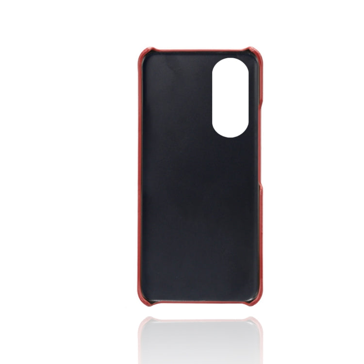 For Honor X20 SE Calf Texture PC + PU Leather Back Cover Shockproof Case with Dual Card Slots