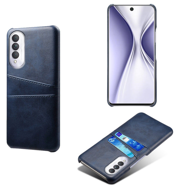 For Honor X20 SE Calf Texture PC + PU Leather Back Cover Shockproof Case with Dual Card Slots