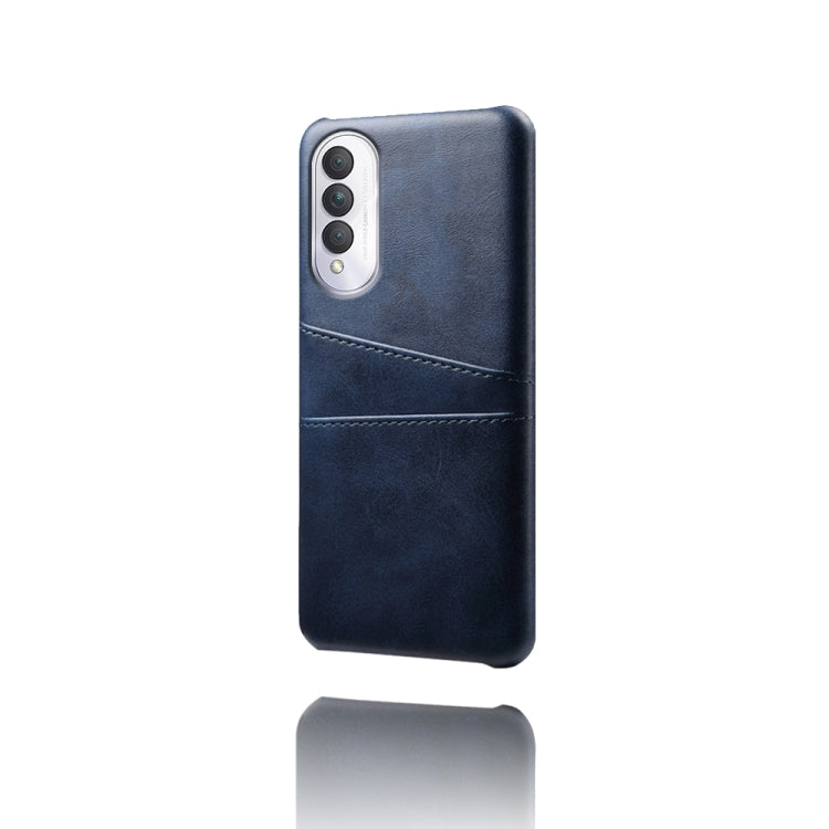 For Honor X20 SE Calf Texture PC + PU Leather Back Cover Shockproof Case with Dual Card Slots