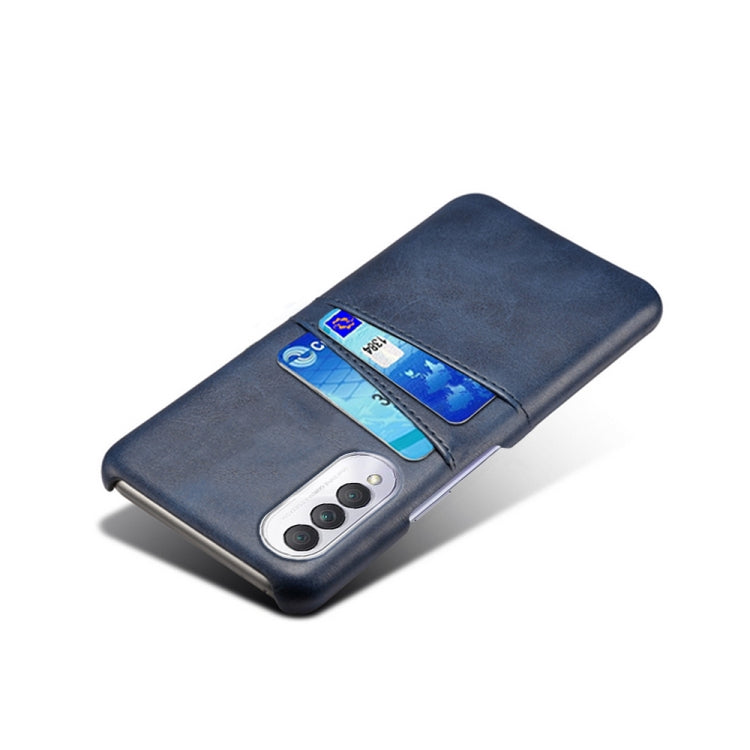 For Honor X20 SE Calf Texture PC + PU Leather Back Cover Shockproof Case with Dual Card Slots