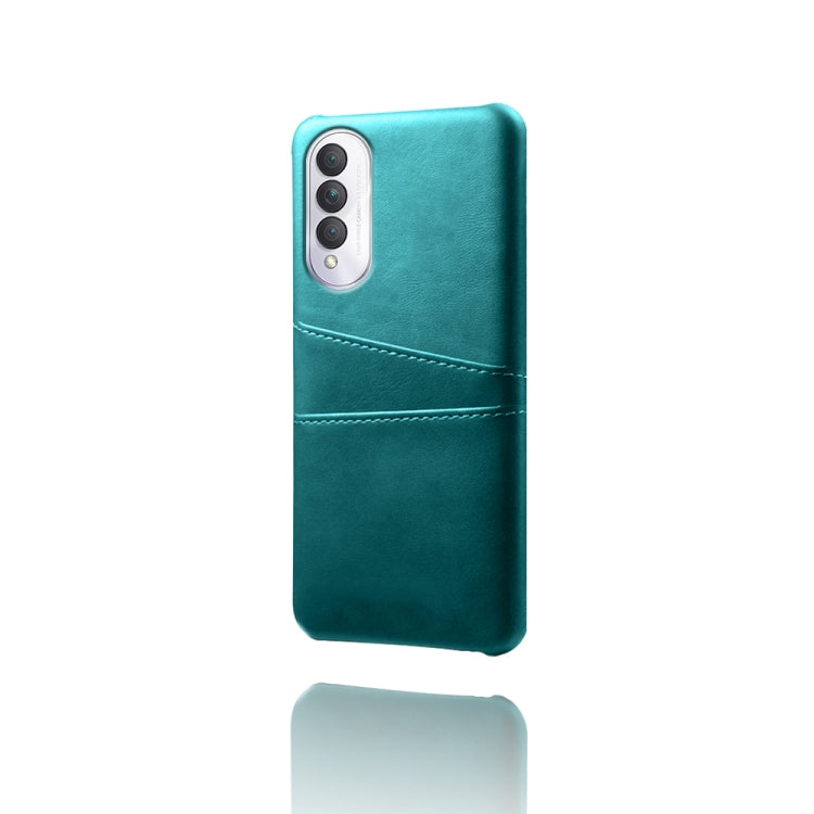For Honor X20 SE Calf Texture PC + PU Leather Back Cover Shockproof Case with Dual Card Slots