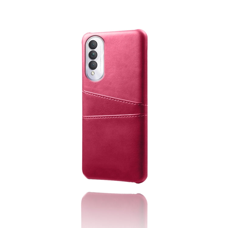 For Honor X20 SE Calf Texture PC + PU Leather Back Cover Shockproof Case with Dual Card Slots