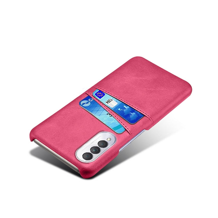 For Honor X20 SE Calf Texture PC + PU Leather Back Cover Shockproof Case with Dual Card Slots