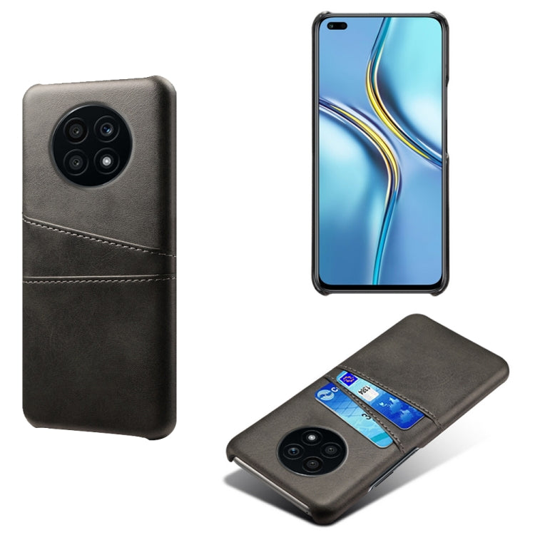 For Honor X20 Calf Texture PC + PU Leather Back Cover Shockproof Case with Dual Card Slots