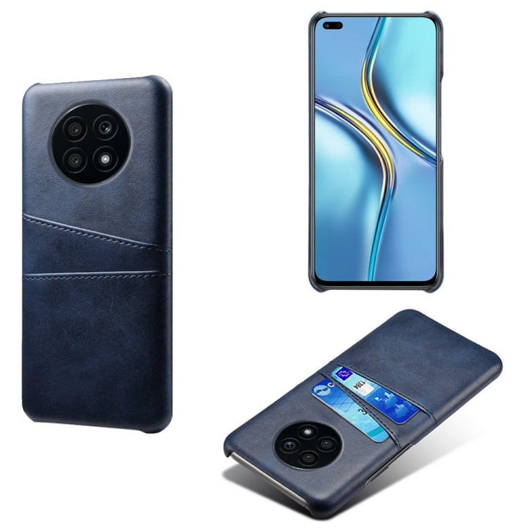 For Honor X20 Calf Texture PC + PU Leather Back Cover Shockproof Case with Dual Card Slots